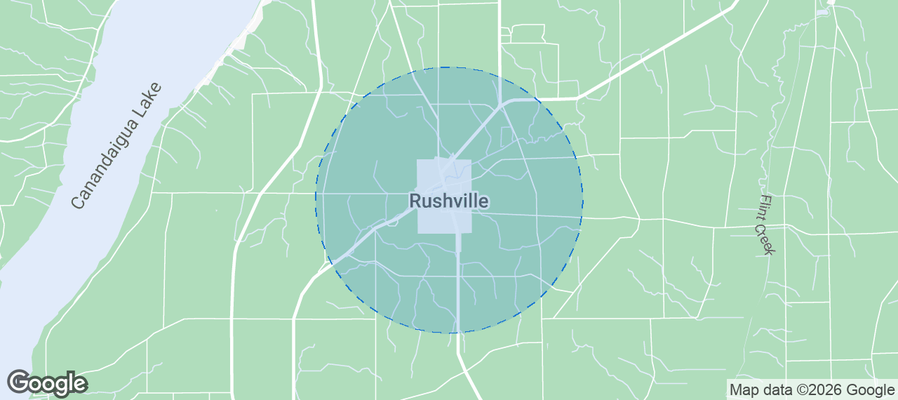 Rushville Airbnb map